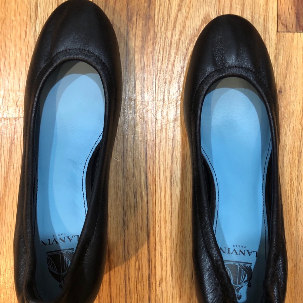 NWT black lanvin heels